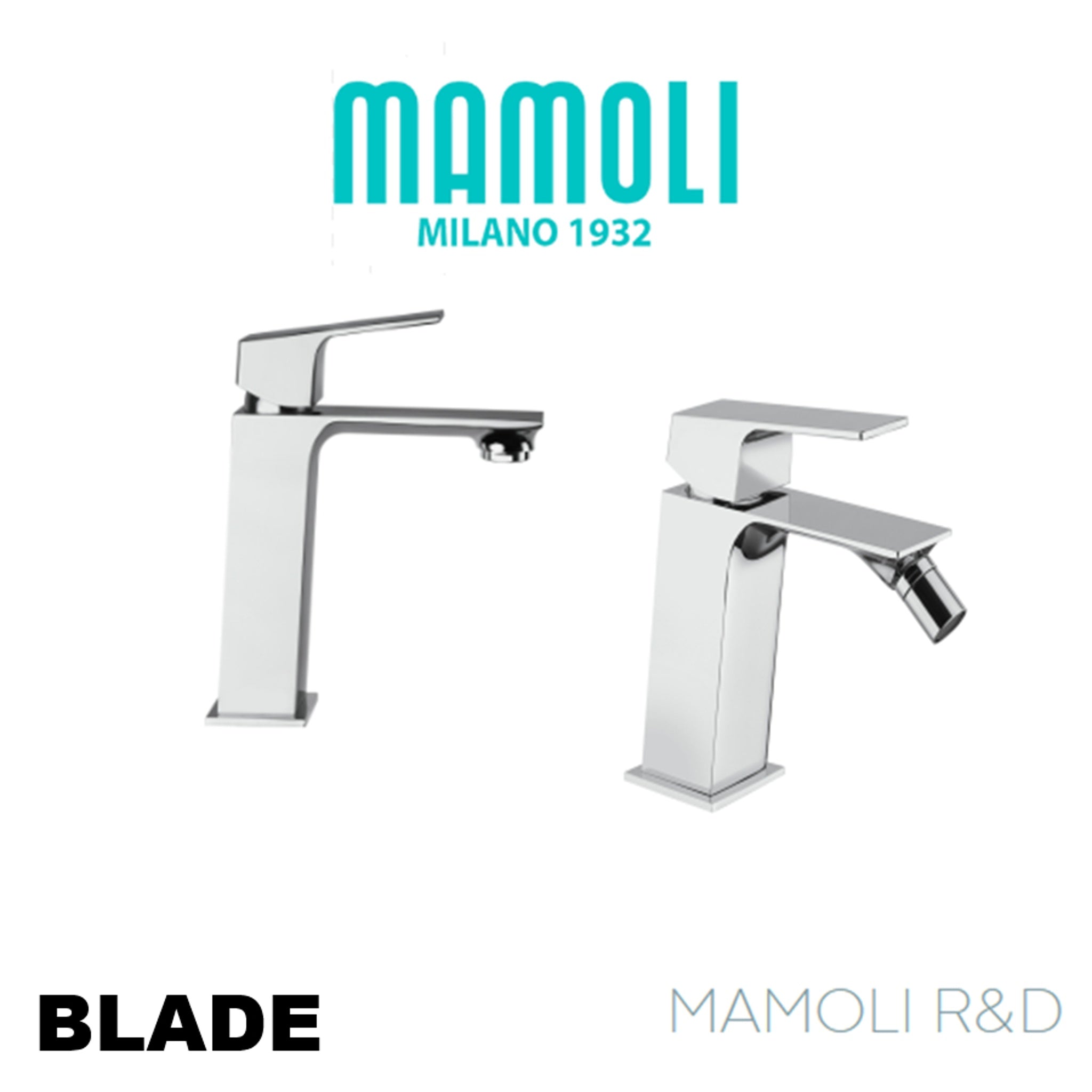 SET RUBINETTERIA BAGNO MAMOLI SERIE BLADE CON SCARICO CLICK-CLACK